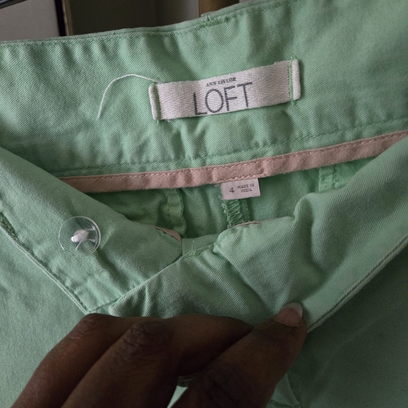 Ann Taylor Loft Shorts sz 4 green - Picture 5 of 7